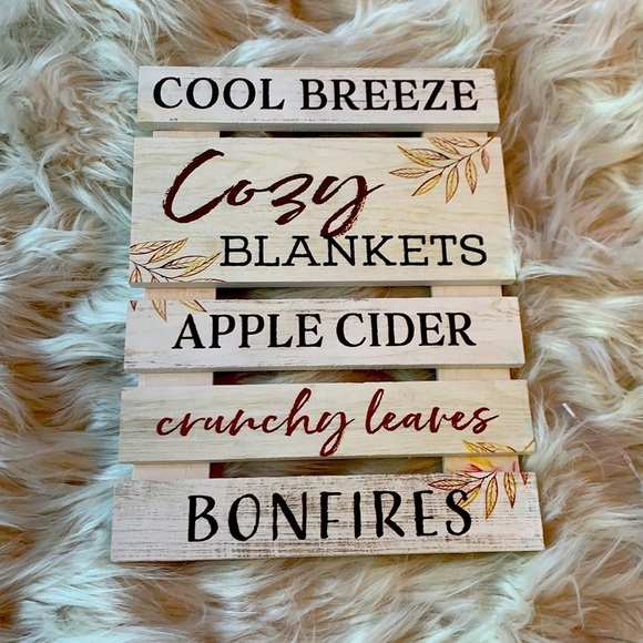Wooden Fall Wall Sign - Made in the USA